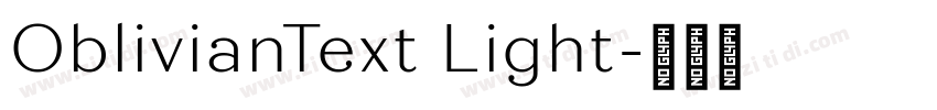 OblivianText Light字体转换